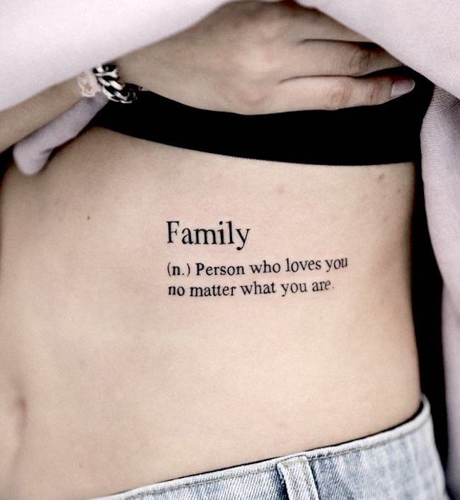 Heartwarming Family Quote Tattoo By Boomzodat Family Quotes Tattoos