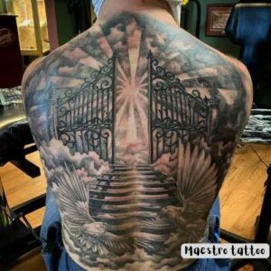 10 Tattoo Design Ideas for Heavenly Gates Inspiration