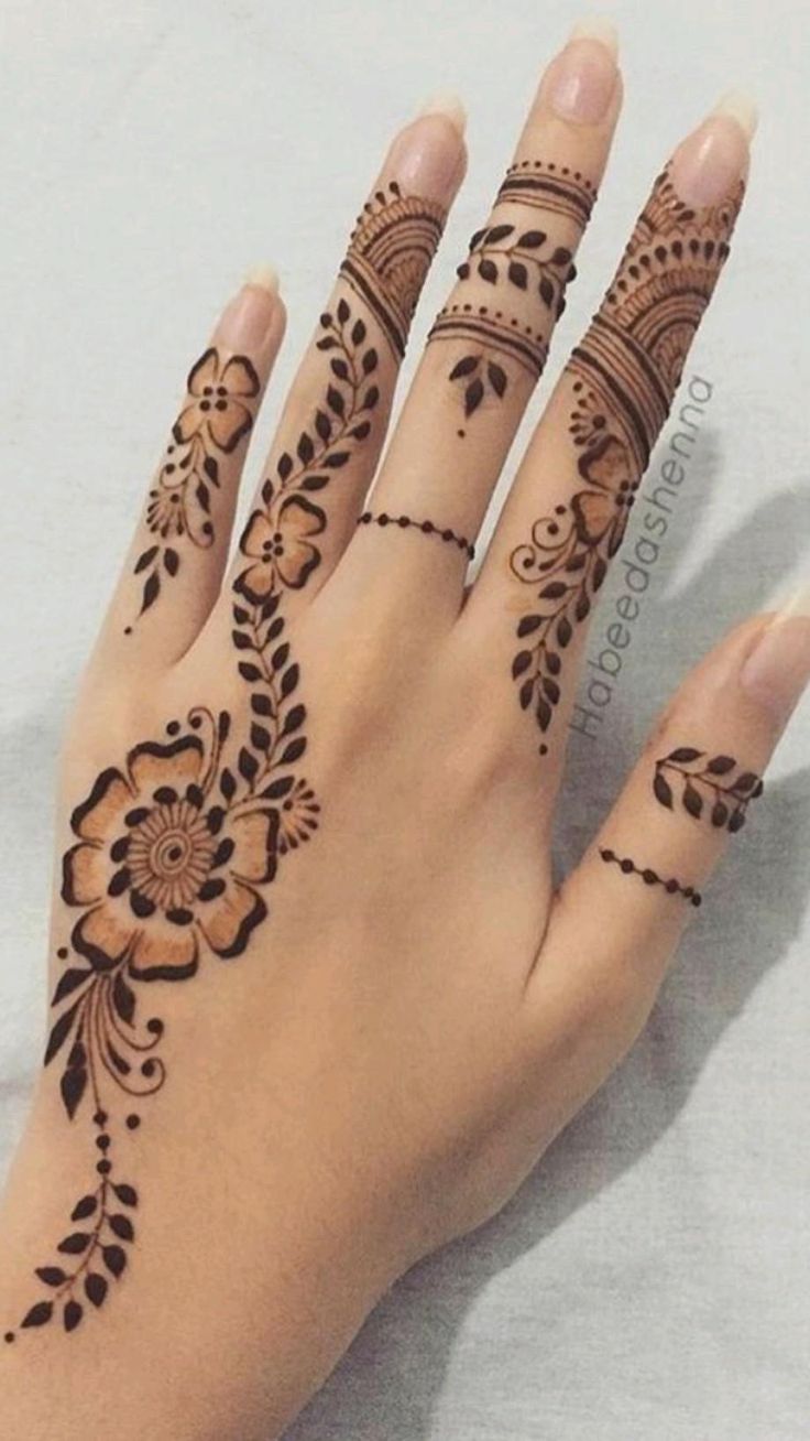 Henna Ink Henna Mehndi Henna Hand Tattoo Mehndi Designs Front Hand