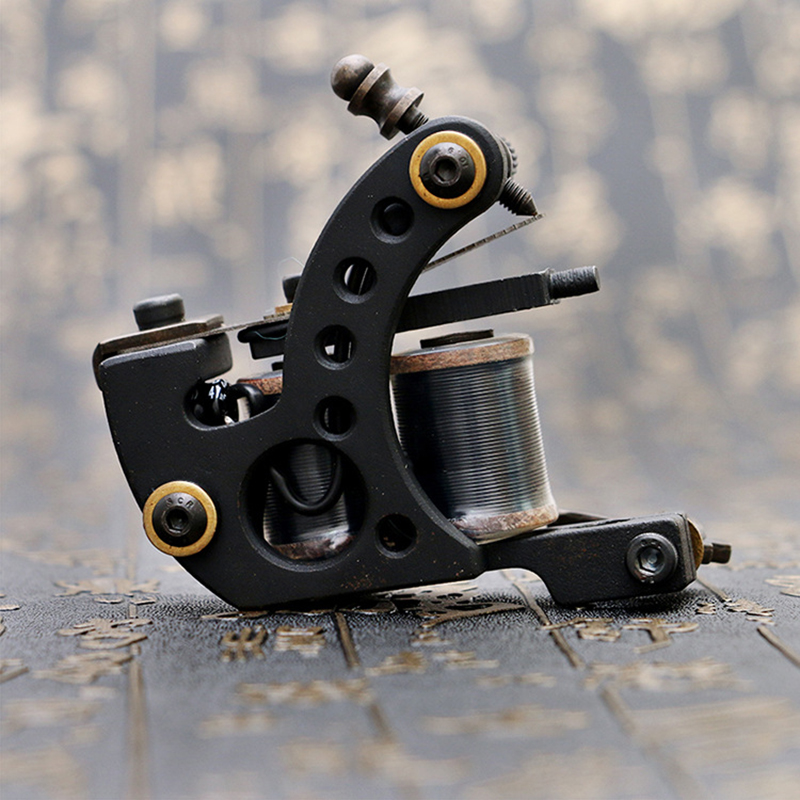 High Quality Coil Tattoo Machine 12 Wrap Coils Tattoo Gun Black Tattoos