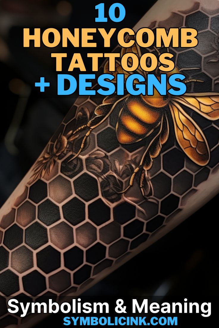 Honeycomb Tattoos Designs Ideas For Men And Women