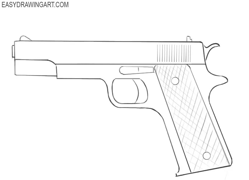 How To Draw Gun How To Draw Shotgun Pencil Drawing Of Gun Easy