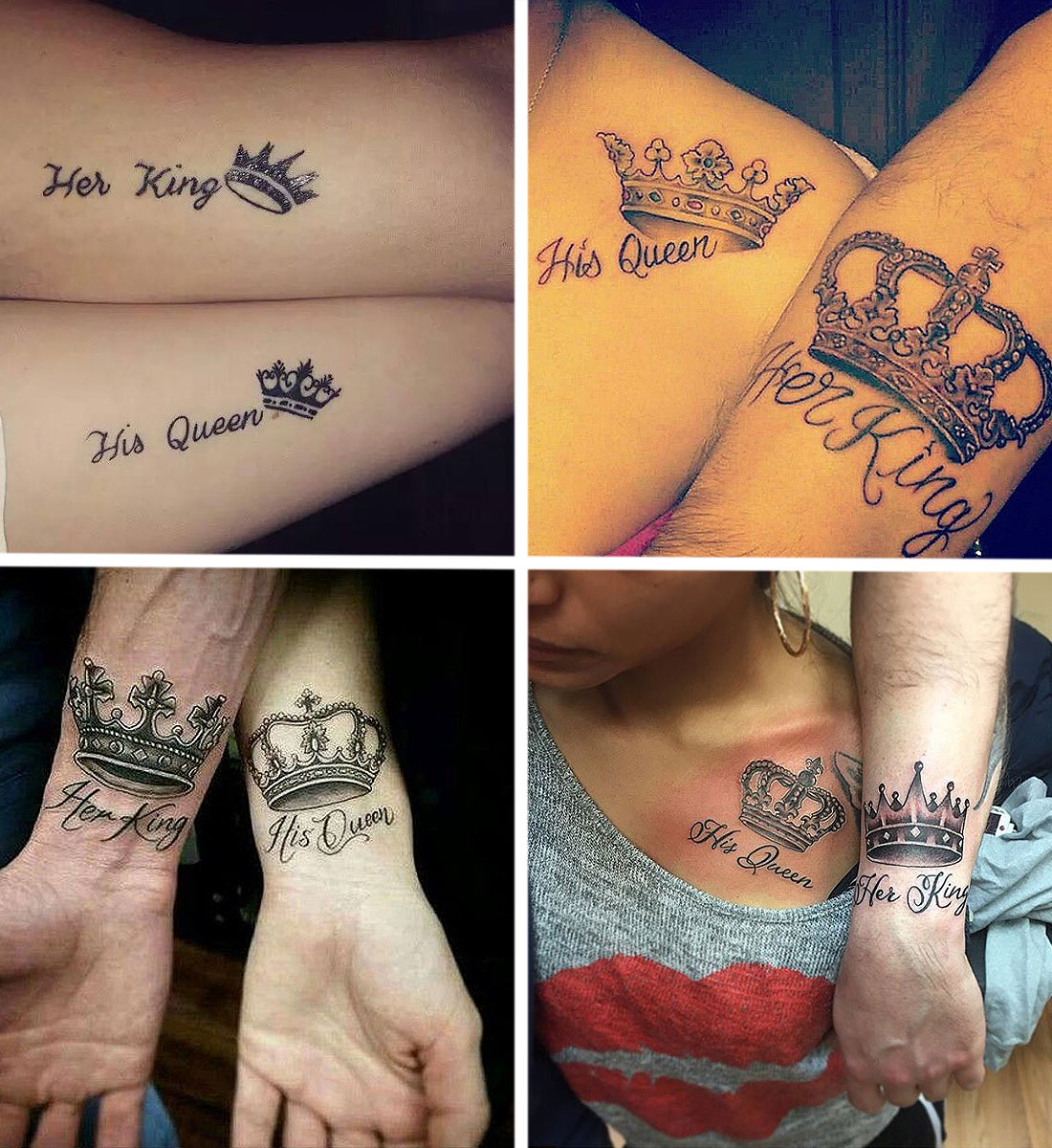 Husband Wife Tattoos Married Couple Tattoos Marriage Tattoos Partner