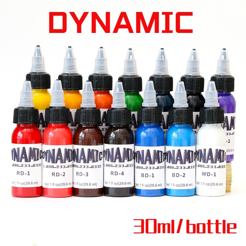 Hw Dynamic Tattoo Inks 1Oz 30Ml 9 Colors Tattoo Supply Tattoo Ink Set