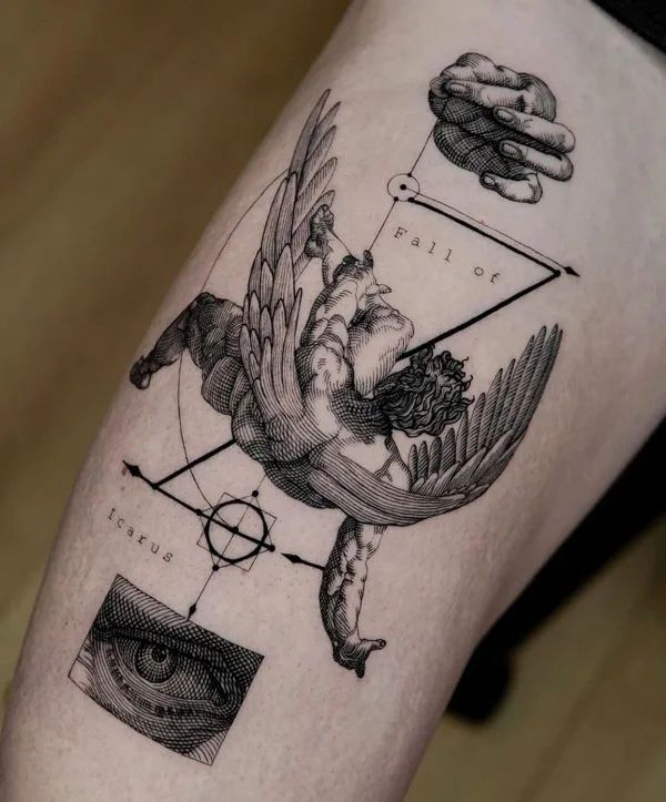 7 Unique Icarus Tattoo Designs