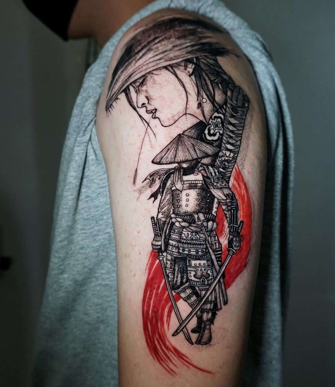 Japanese Samurai Art Tattoo Fotos