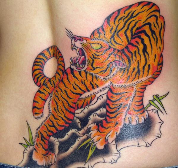 Japanese Tiger Tattoo Flash Painting Tiger Tattoo Design Japanese