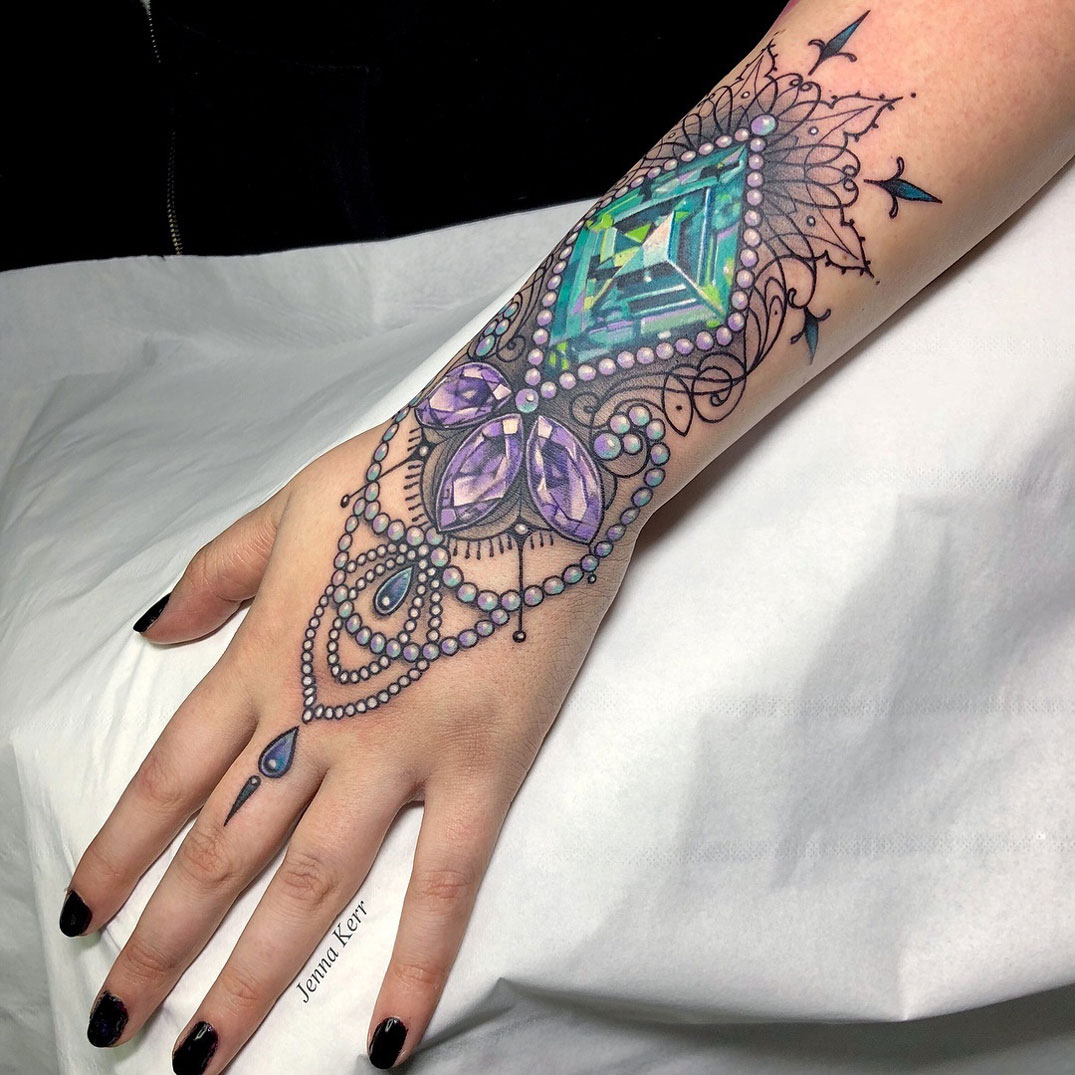 Jewelled Cuff Jewel Tattoo Jewelry Tattoo Jewelry Tattoo Designs