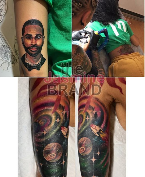 Jhene Aiko Gets Several Tattoos Covered Including Big Sean S Face