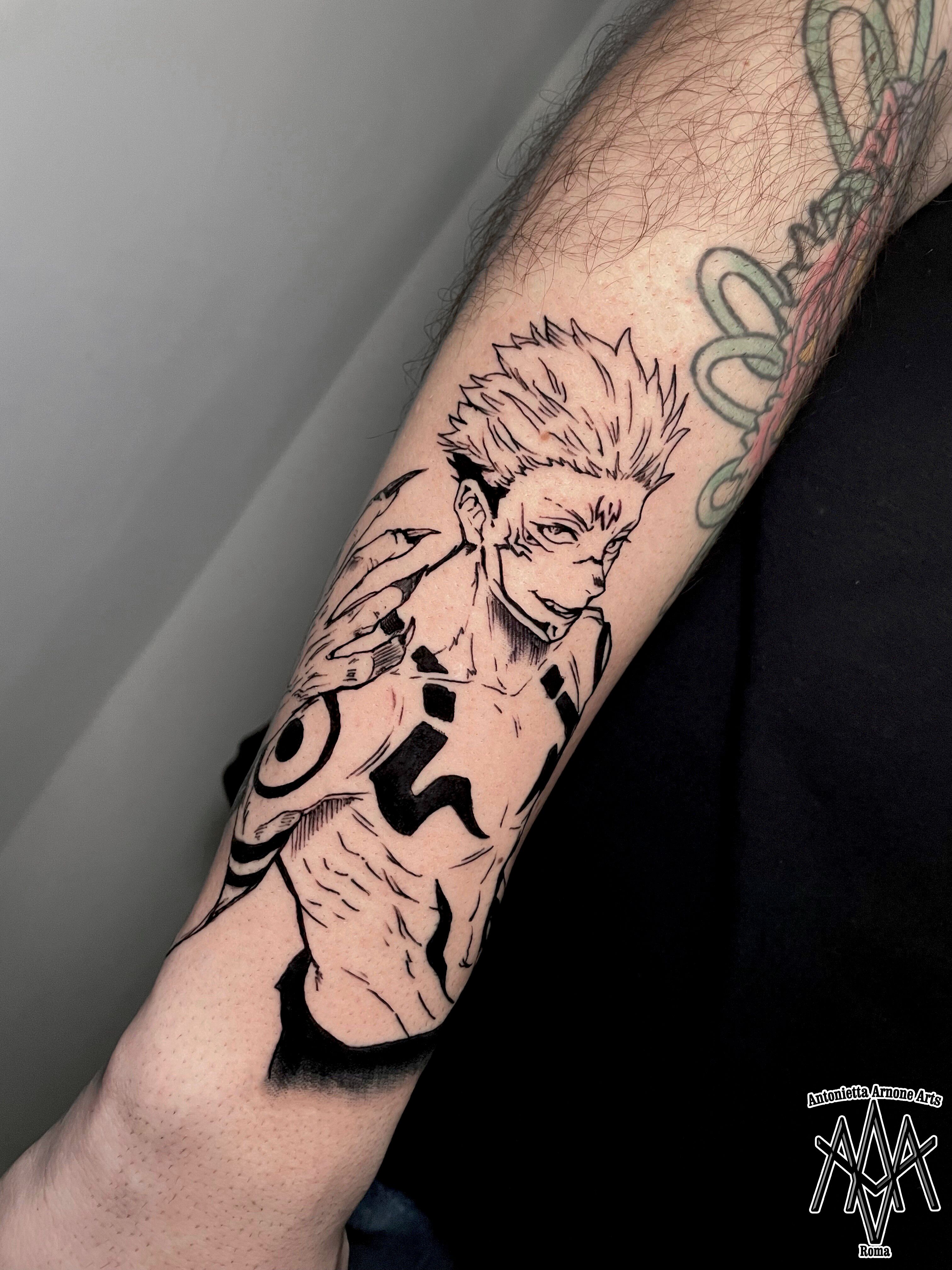 Jujutsu Kaisen Tattoo Satoru Gojo Manga Panel Manga Tattoo Anime