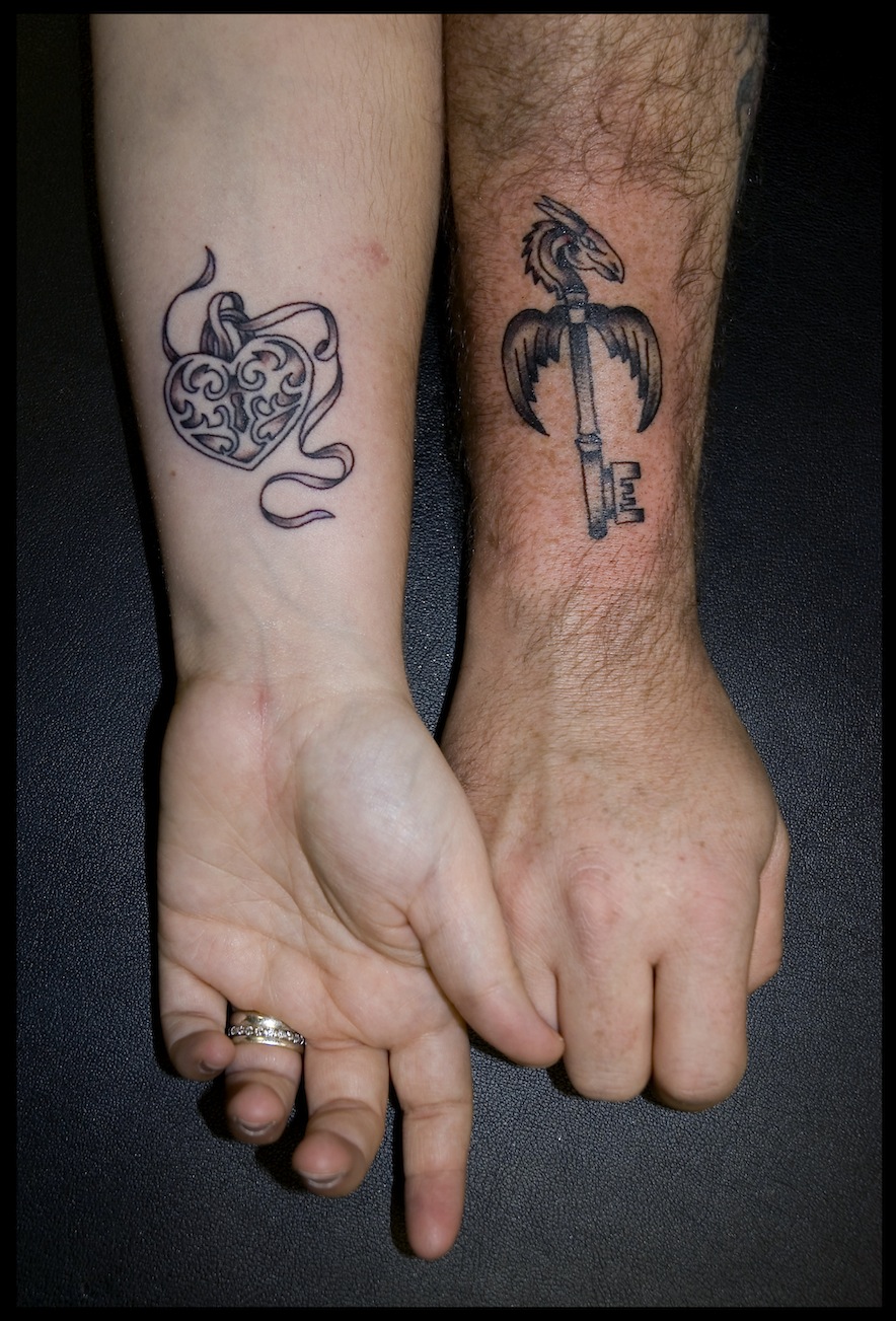 Key and Lock Couple Tattoos: Perfect Match Designs