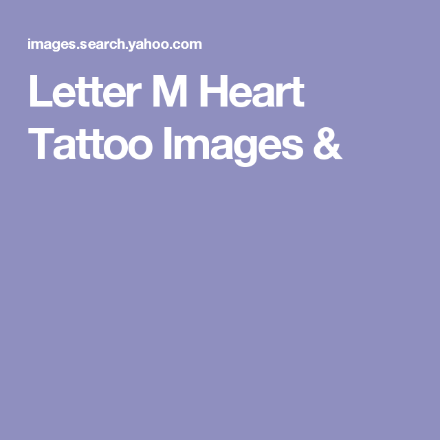 Letter M Heart Tattoo