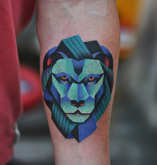 Lion Forearm Tattoo Ideas and Designs