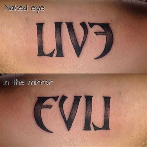 Live And Evil Tattoo Galleryofcute