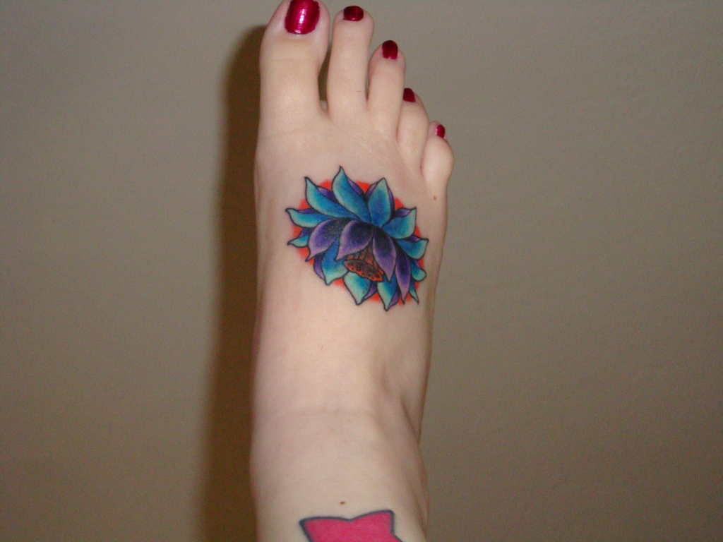 Lotus Flower Foot Tattoo Tattoo Designs Foot Small Foot Tattoos