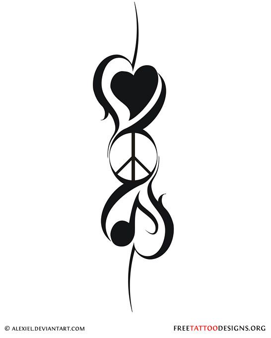 Love and Peace Tattoo Designs for Inner Harmony