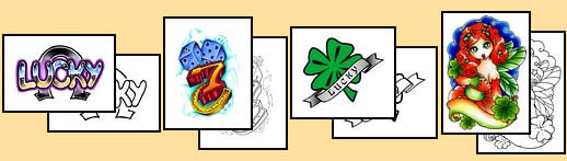 Lucky Tattoo Designs Lucky Tattoo Symbols And Ideas