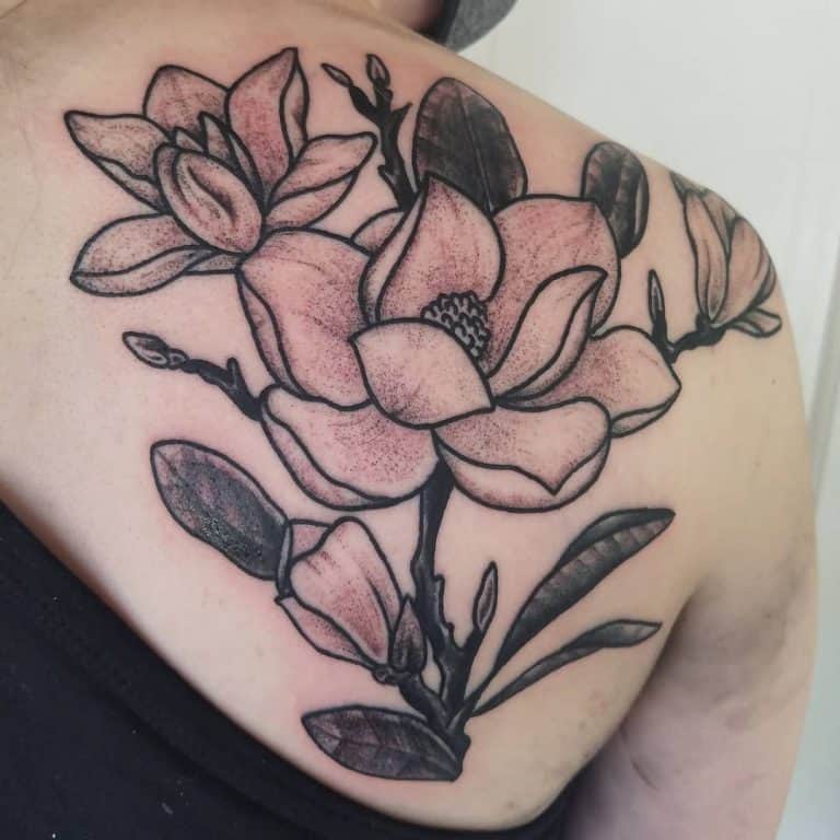 Magnolia By Alexbark On Deviantart Magnolia Tattoo Southern Tattoos