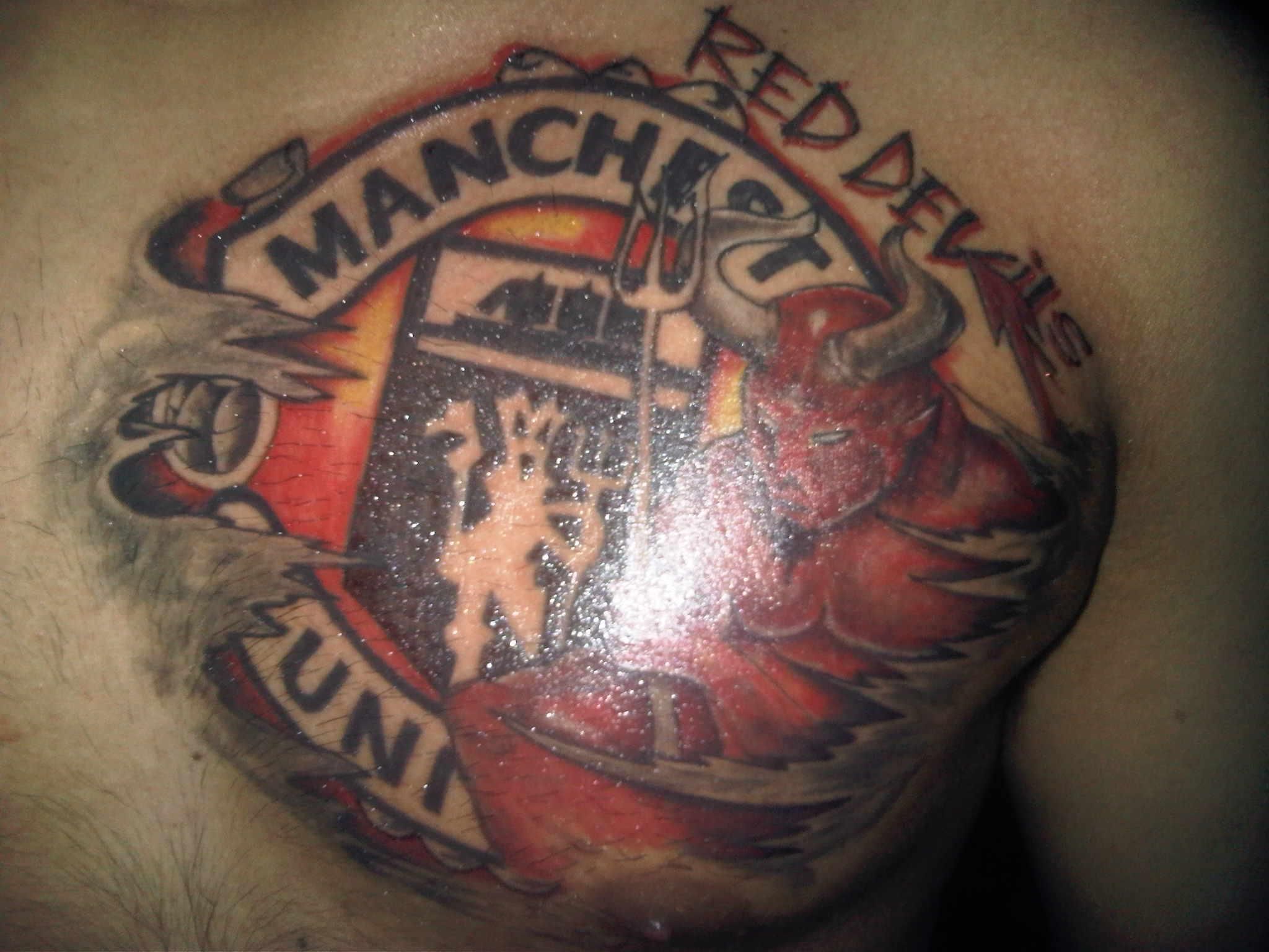 Manchester United Red Devils Tattoo Man Utd Tattoo Devil Tattoo Red Ink Tattoos Tattoos For