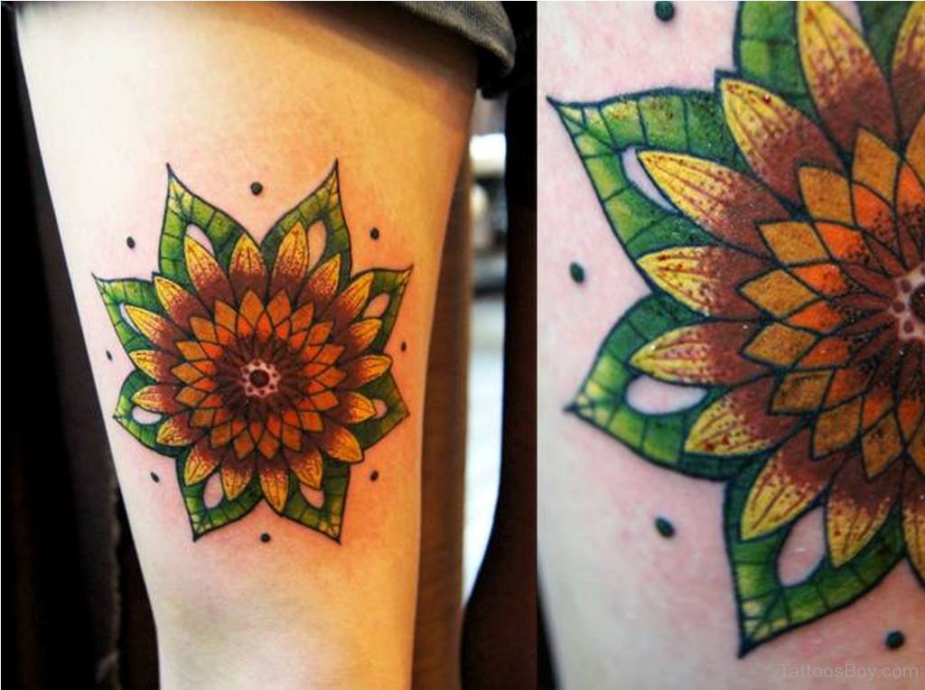 Mandala Sunflower Tattoo Sunflower Tattoos Sunflower Tattoo Forearm