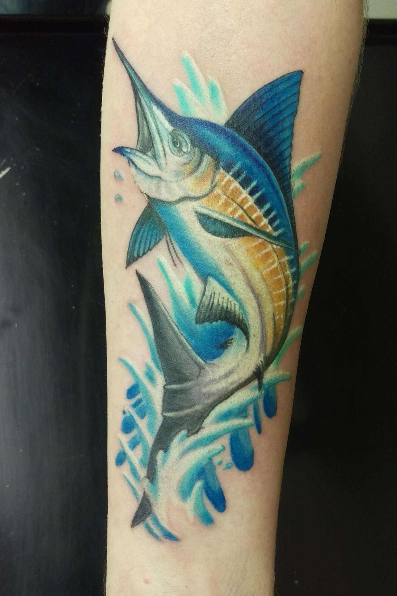 Marlin Tattoo By Henry Gae Tattoos Pinterest