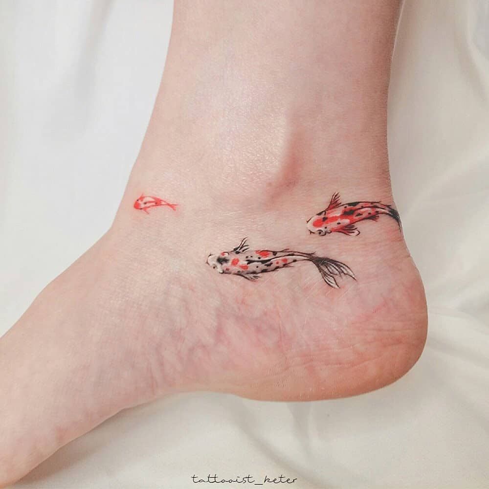 Meaningful Koi Fish Tattoo Ideas Designs Tattooglee Small Fish