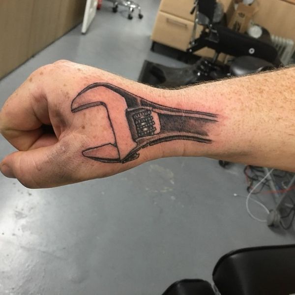 Mechanic Wrench Tattoo