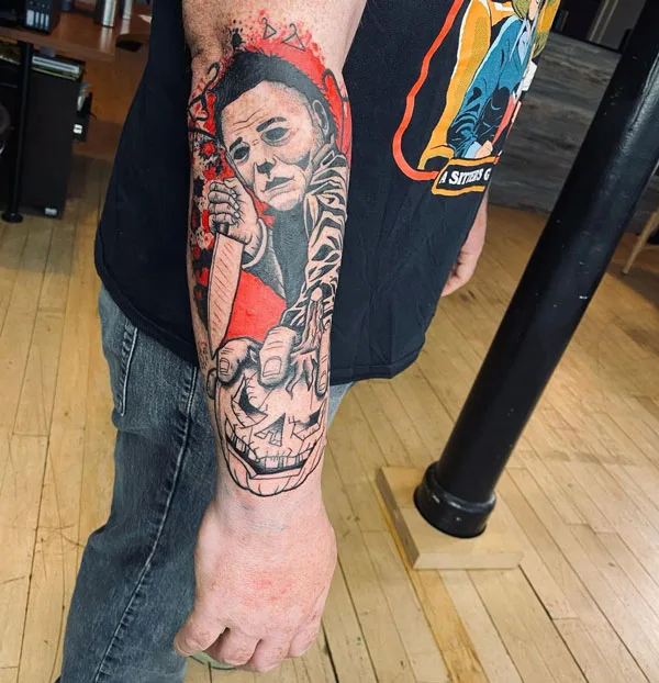 Michael Myers Tattoo Forearm