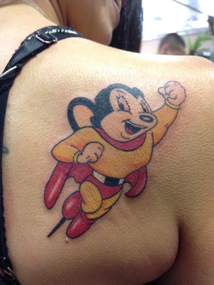 Mighty Mouse Tattoos Images