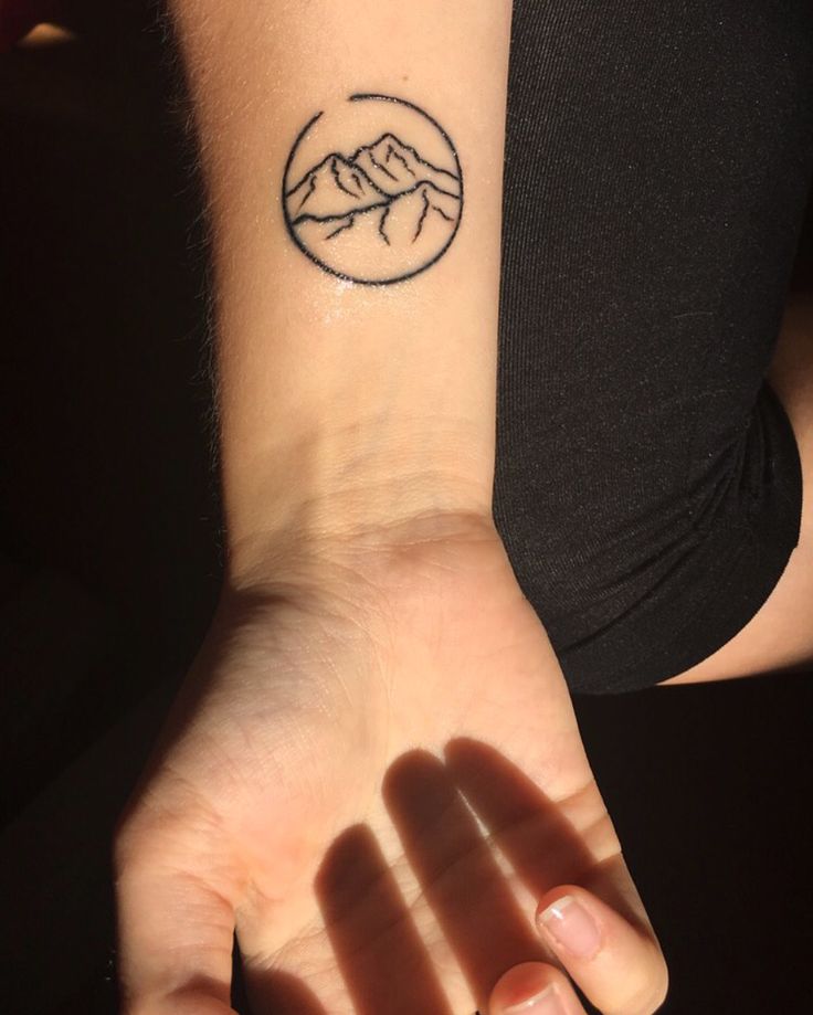 Minimalist Mountain Tattoo Qcmilo