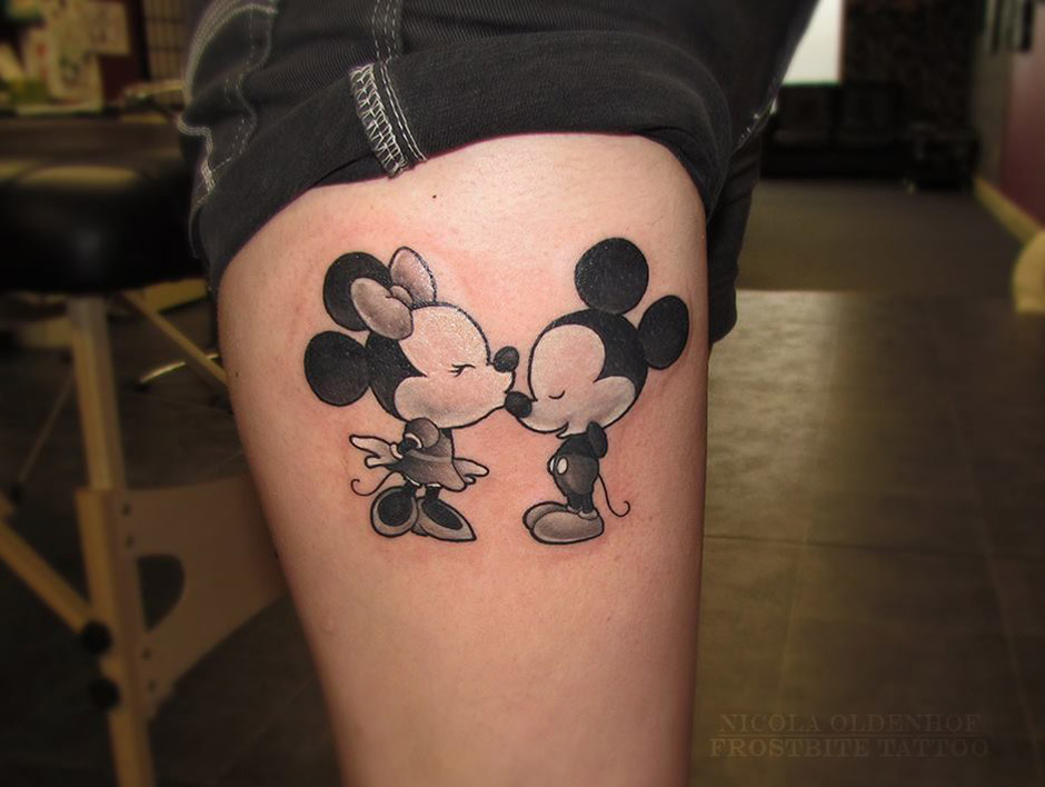 Minnie And Mickey Tattoo Designed For Bp Mickey Tattoo Mickey