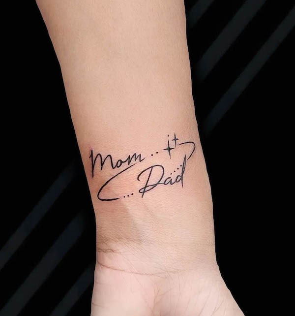 Mom Dad Tattoo Ideas Mom Dad Tattoo Designs Mom Dad Tattoos Name