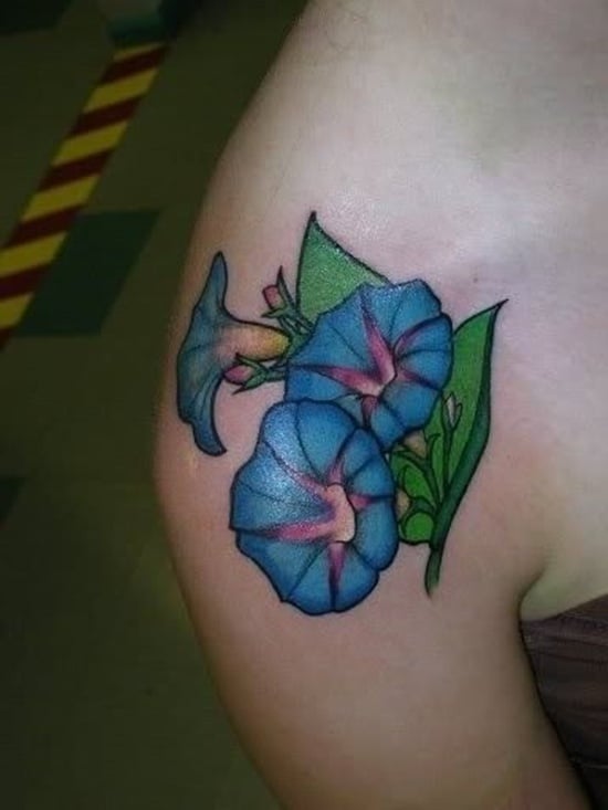 Morning Glory Tattoo Blue Morning Glory Girly Tattoos Black Tattoos