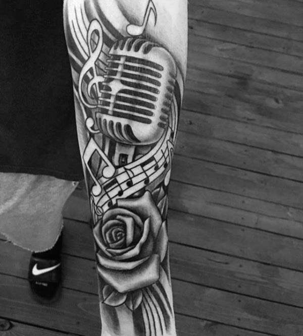 Music Sleeve Tattoo Designs For Men