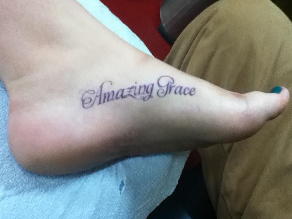 My Amazing Grace Tattoo Grace Tattoos Amazing Grace Tattoo Designs