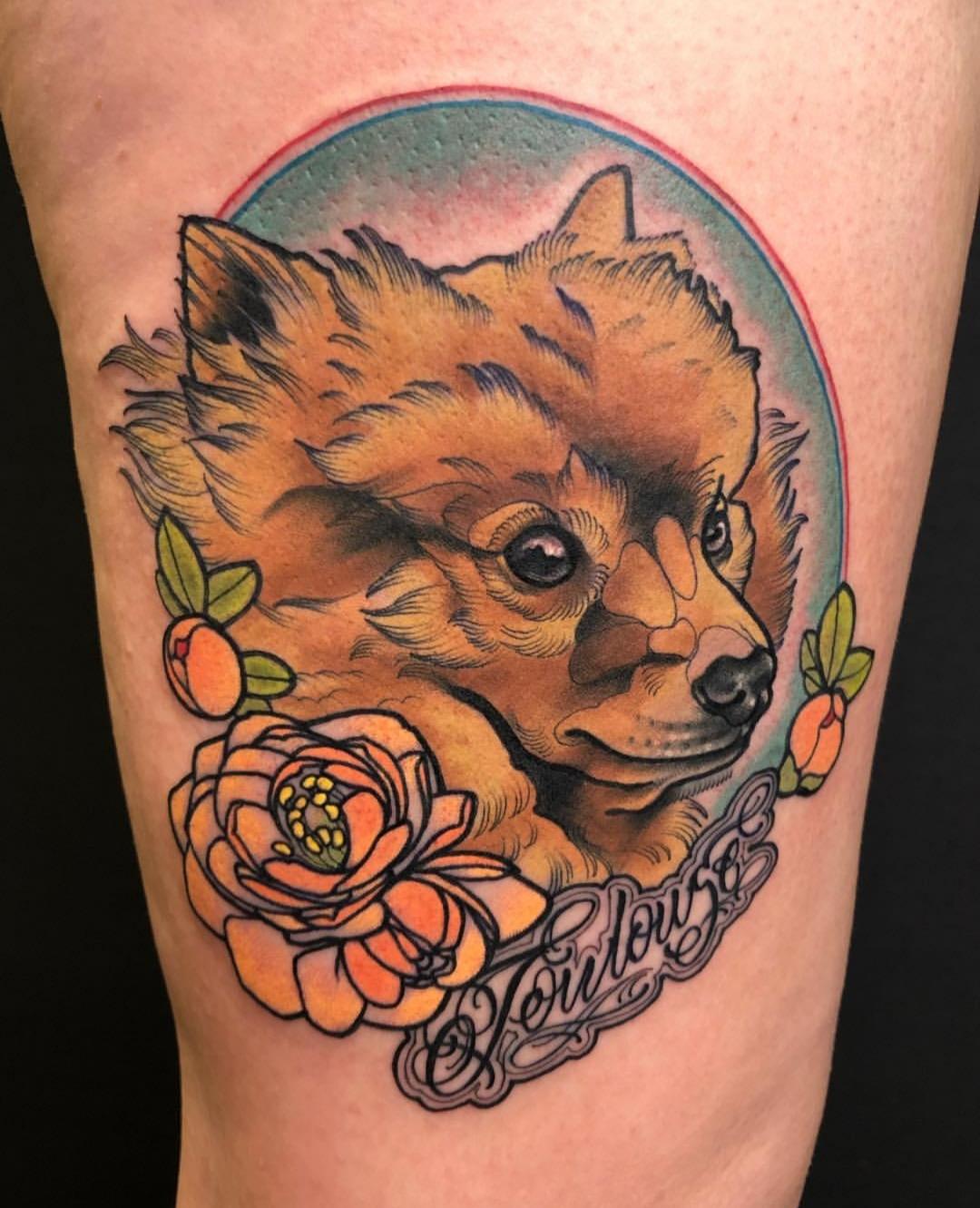 My Dog Toulouse Done By Rizza Boo Forevermore Tattoo Parlour Glasgow R Tattoos