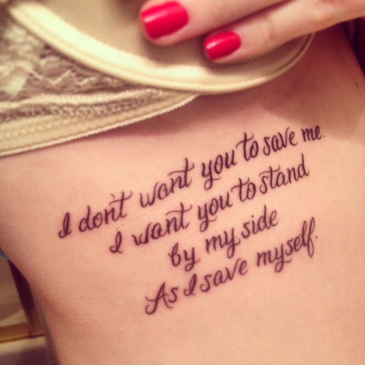 My New Tat Girly Quote Tattoo Unique Inspiring Quote Tattoos Unique