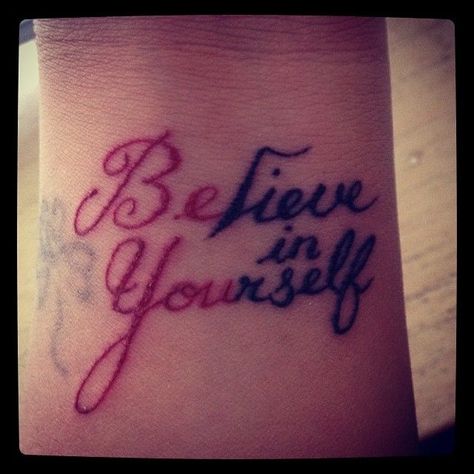 My Newest Yes I Believe Tattoo Quotes Tattoos Believe