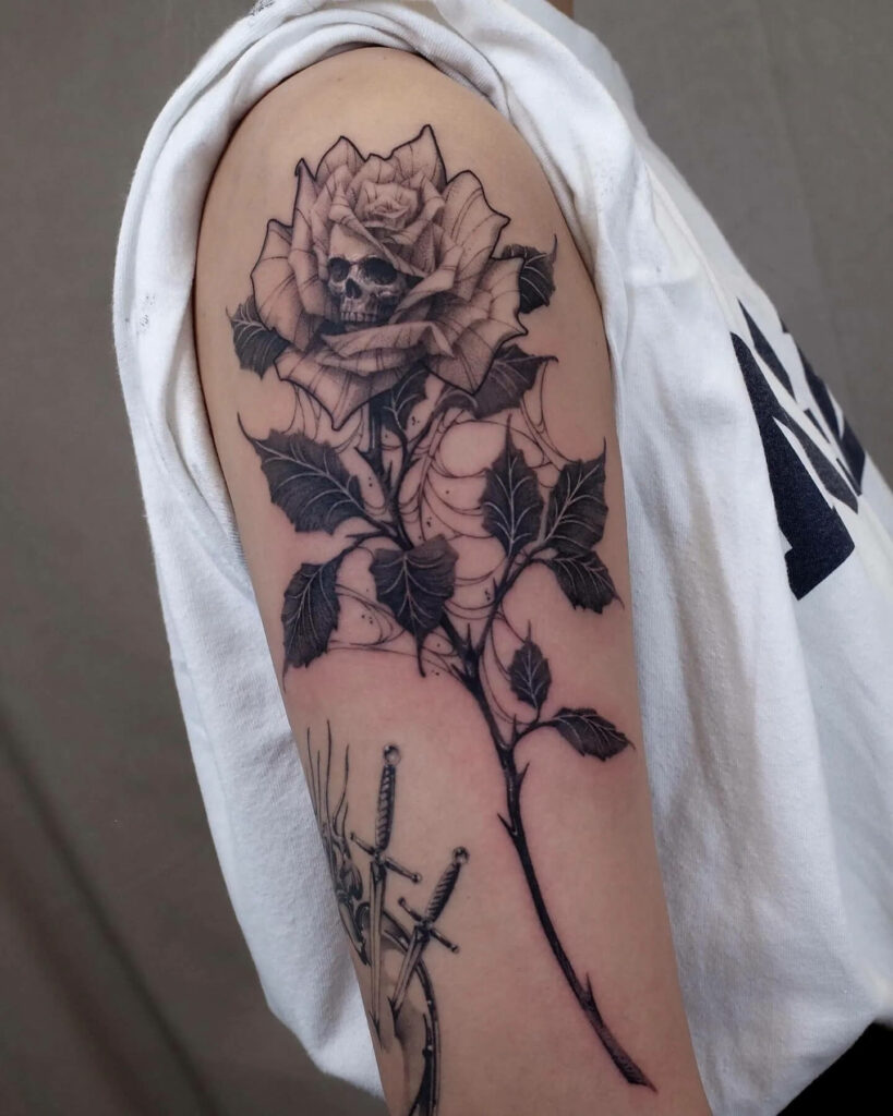 My Rose Rose Sketch Thorn Tattoo Meaningful Tattoos