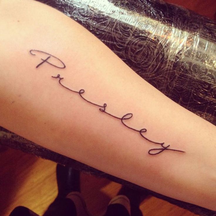 Cursive Name Tattoos Designs and Meaning