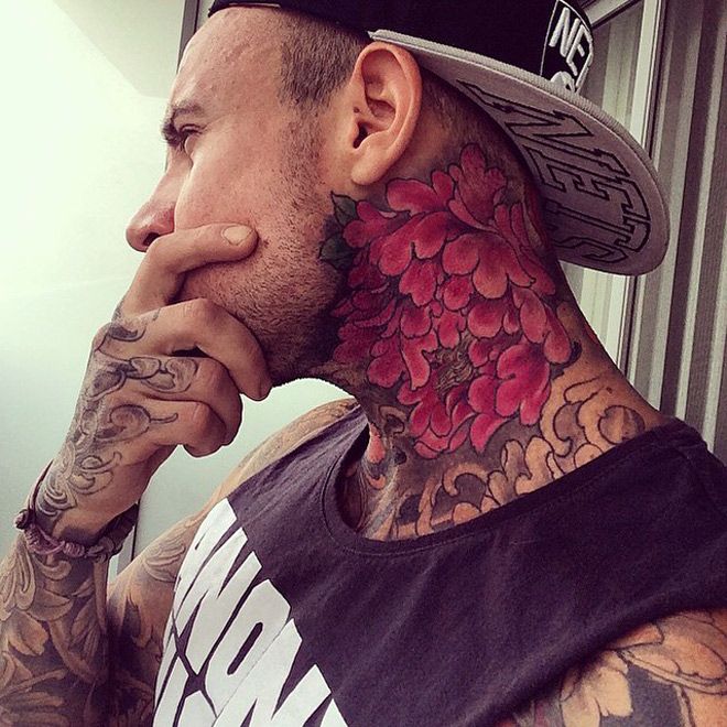 Neck Tattoo Side Neck Tattoos Tattoo On Neck For Men Explore More Tattoo Ideas On