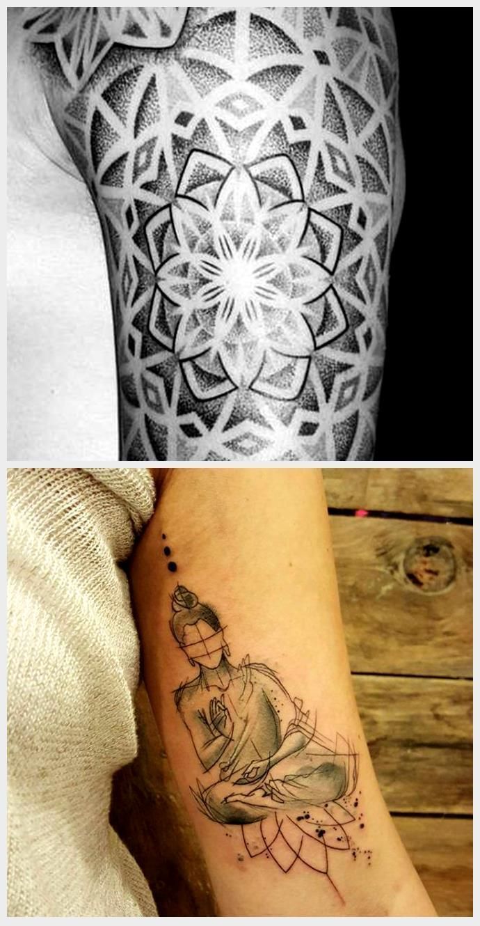 7 Minimalist Negative Space Filler Tattoo Designs