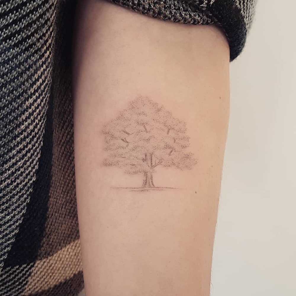 7 Unique Oak Tree Tattoo Designs