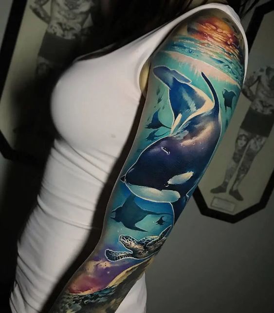 Ocean Tattoo Sleeve