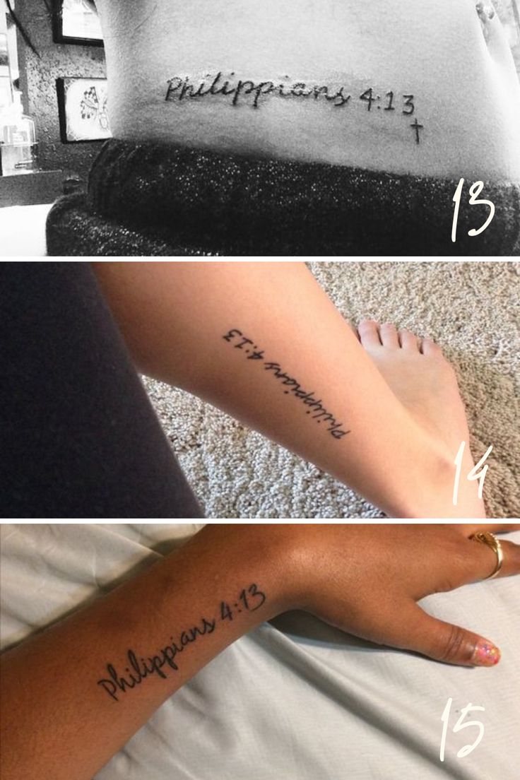 Philippians 4 13 Tattoos Placement Ideas Tattooglee In 2021 Cute