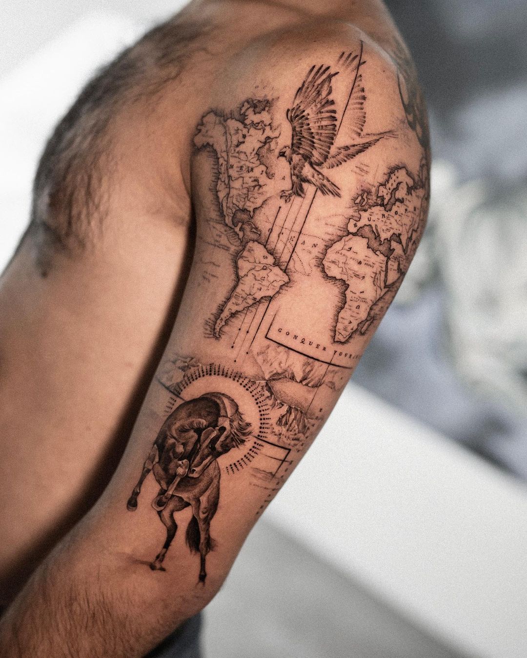 Pierre Midi On Instagram The Nomad Tattoos Tattooing Map