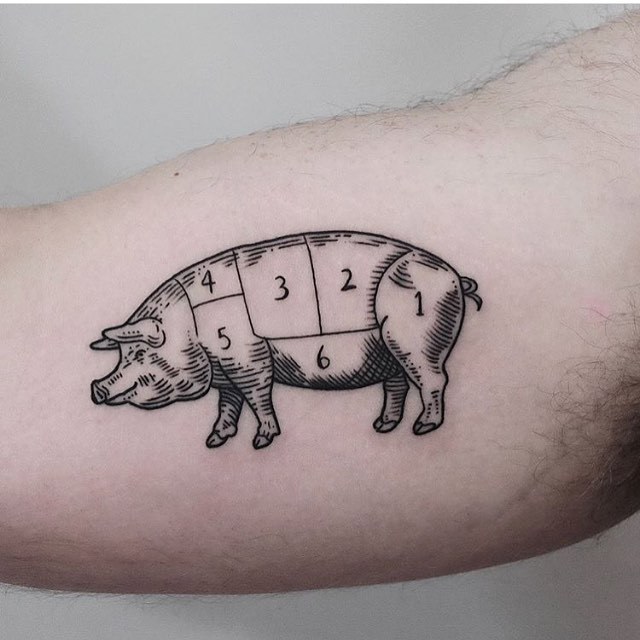 Pig Tattoo Ideas For Animal Lovers And Vegans