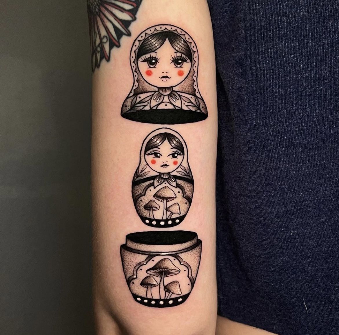 Pin By Kianna Cobbett On Tattoos Nesting Doll Tattoo Russian Doll