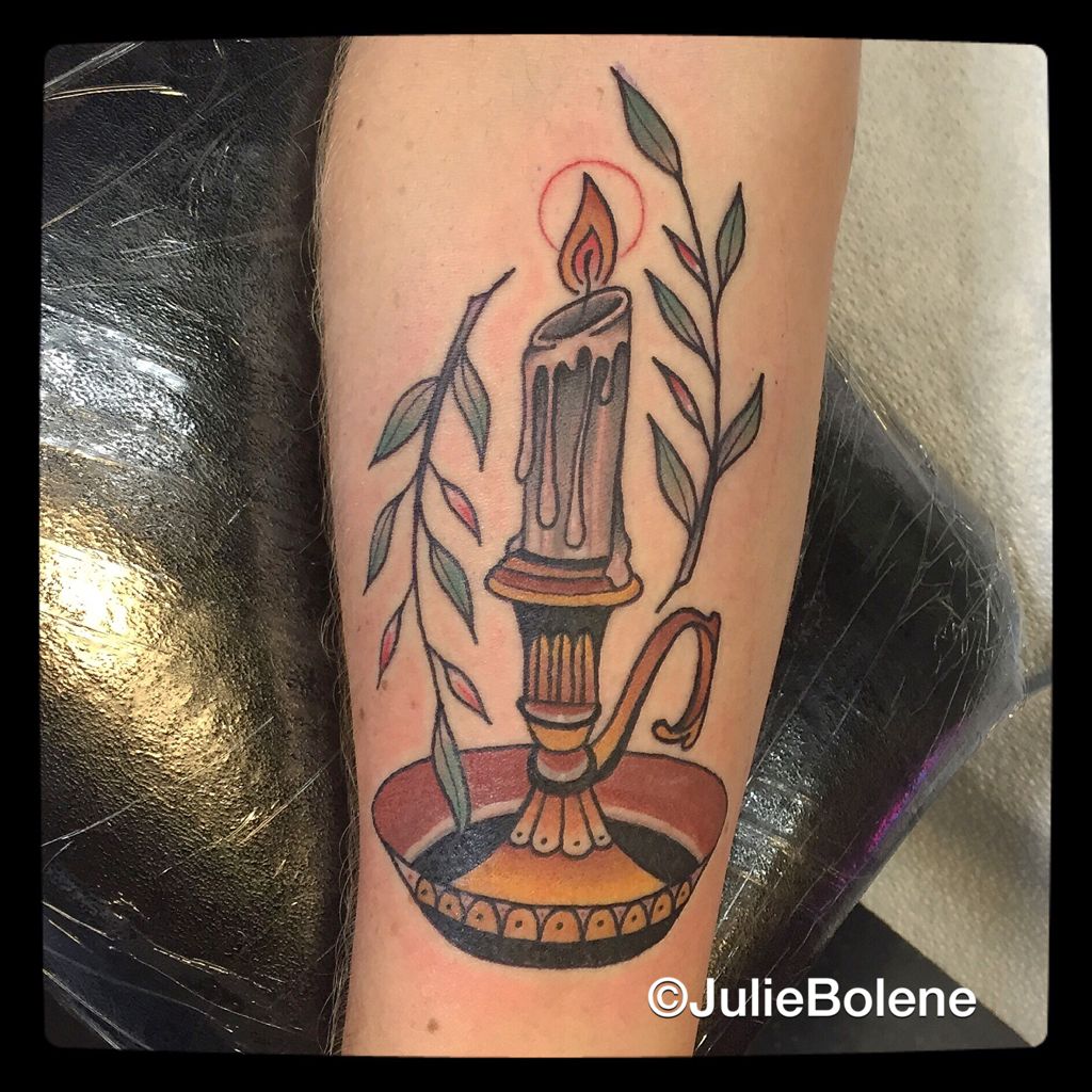 Pin By William Shaver On Tattoos Candle Tattoo Traditional Tattoo