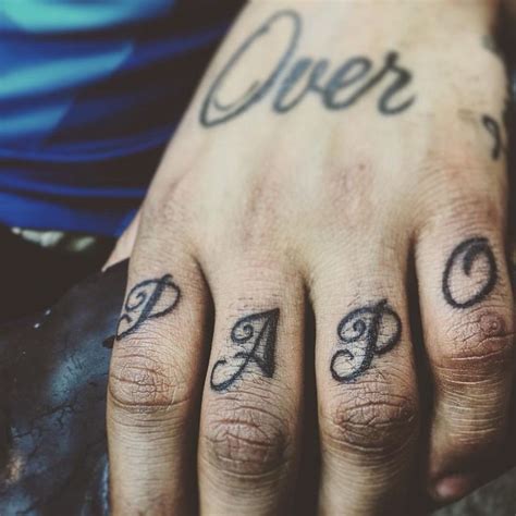 Pin On Inspiring Tattoos Tattoo Lettering Finger Tattoos Sweet Tattoos